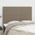 Cabeceros 4 unidades tela gris taupe 72x5x78/88