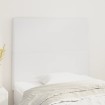 Cabeceros 2 unidades de cuero sintético blanco 100x5x78/88 cm