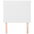 Cabeceros 2 unidades de cuero sintético blanco 100x5x78/88