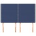 Cabeceros 4 unidades tela azul 72x5x78/88