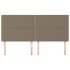 Cabeceros 4 unidades de tela gris taupe 90x5x78/88