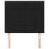 Cabeceros 2 unidades de tela negro 80x5x78/88