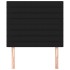 Cabeceros 2 unidades de tela negro 100x5x78/88