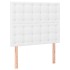 Cabeceros 2 unidades de cuero sintético blanco 90x5x78/88