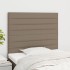 Cabeceros 2 unidades de tela gris taupe 100x5x78/88