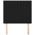 Cabeceros 2 unidades de tela negro 90x5x78/88