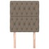 Cabeceros 2 unidades de tela gris taupe 80x7x78/88