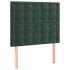 Cabeceros 2 unidades de terciopelo verde oscuro 90x5x78/88