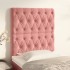 Cabeceros 2 unidades de terciopelo rosa 80x7x78/88