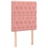 Cabeceros 2 unidades de terciopelo rosa 80x7x78/88