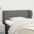 Cabecero de tela gris oscuro 93x23x78/88
