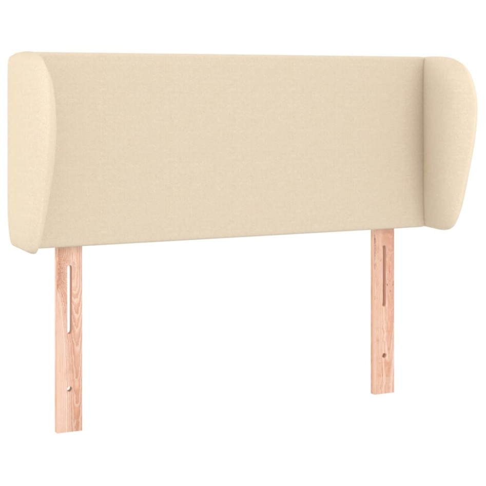 Cabecero de tela color crema 93x23x78/88