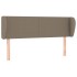 Cabecero de tela gris taupe 147x23x78/88