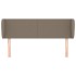 Cabecero de tela gris taupe 147x23x78/88
