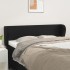 Cabecero de cuero sintético negro 147x23x78/88