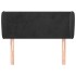 Cabecero de terciopelo negro 93x23x78/88