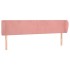 Cabecero de terciopelo rosa 203x23x78/88