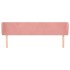 Cabecero de terciopelo rosa 203x23x78/88