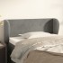 Cabecero de terciopelo gris claro 93x23x78/88