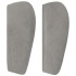 Cabecero de terciopelo gris claro 93x23x78/88