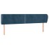 Cabecero de terciopelo azul oscuro 203x23x78/88