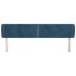 Cabecero de terciopelo azul oscuro 203x23x78/88