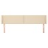 Cabecero de tela color crema 163x23x78/88