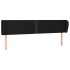 Cabecero de tela negro 183x23x78/88