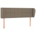 Cabecero de tela gris taupe 147x23x78/88