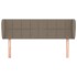 Cabecero de tela gris taupe 147x23x78/88