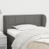 Cabecero de tela gris oscuro 93x23x78/88
