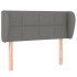Cabecero de tela gris oscuro 93x23x78/88