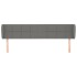 Cabecero de tela gris oscuro 203x23x78/88