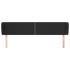Cabecero de cuero sintético negro 183x23x78/88