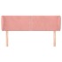 Cabecero de terciopelo rosa 147x23x78/88