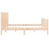 Estructura de cama de matrimonio con cabecero madera