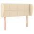 Cabecero de tela color crema 93x23x78/88