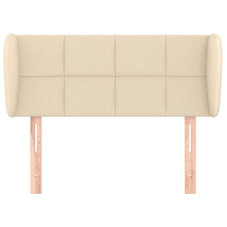 Cabecero de tela color crema 93x23x78/88