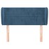 Cabecero de terciopelo azul oscuro 103x23x78/88