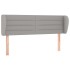 Cabecero de tela gris claro 147x23x78/88