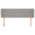 Cabecero de tela gris claro 147x23x78/88