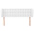 Cabecero de cuero sintético blanco 147x23x78/88