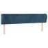 Cabecero de terciopelo azul oscuro 203x23x78/88