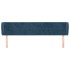 Cabecero de terciopelo azul oscuro 203x23x78/88
