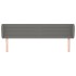 Cabecero de tela gris oscuro 203x23x78/88