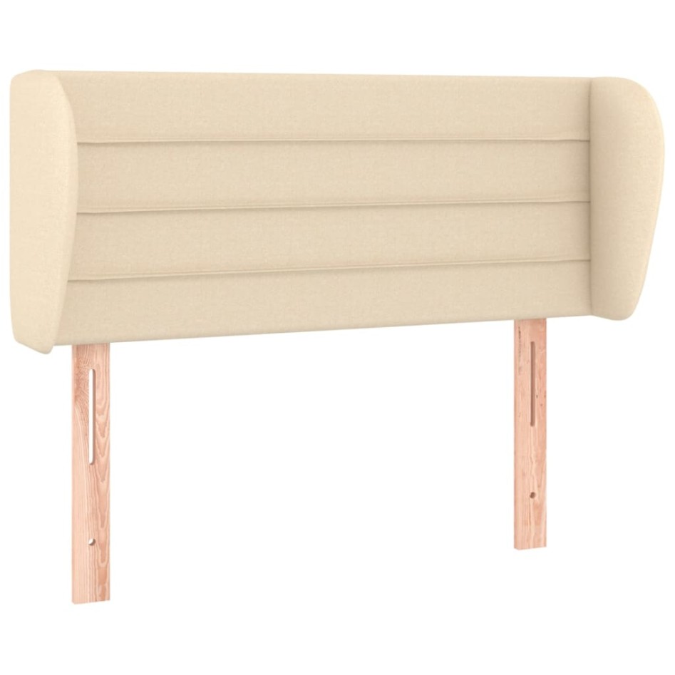 Cabecero de tela color crema 83x23x78/88