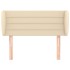 Cabecero de tela color crema 83x23x78/88