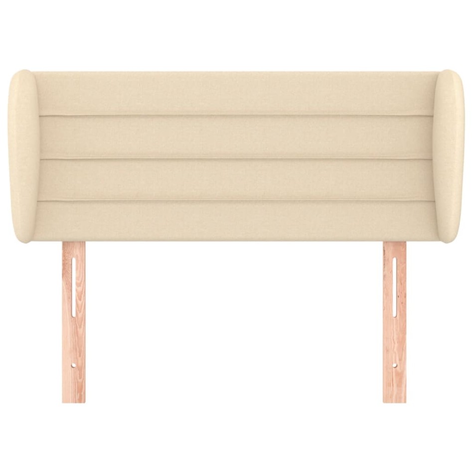 Cabecero de tela color crema 83x23x78/88