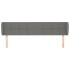 Cabecero de tela gris oscuro 183x23x78/88