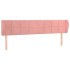 Cabecero de terciopelo rosa 183x23x78/88